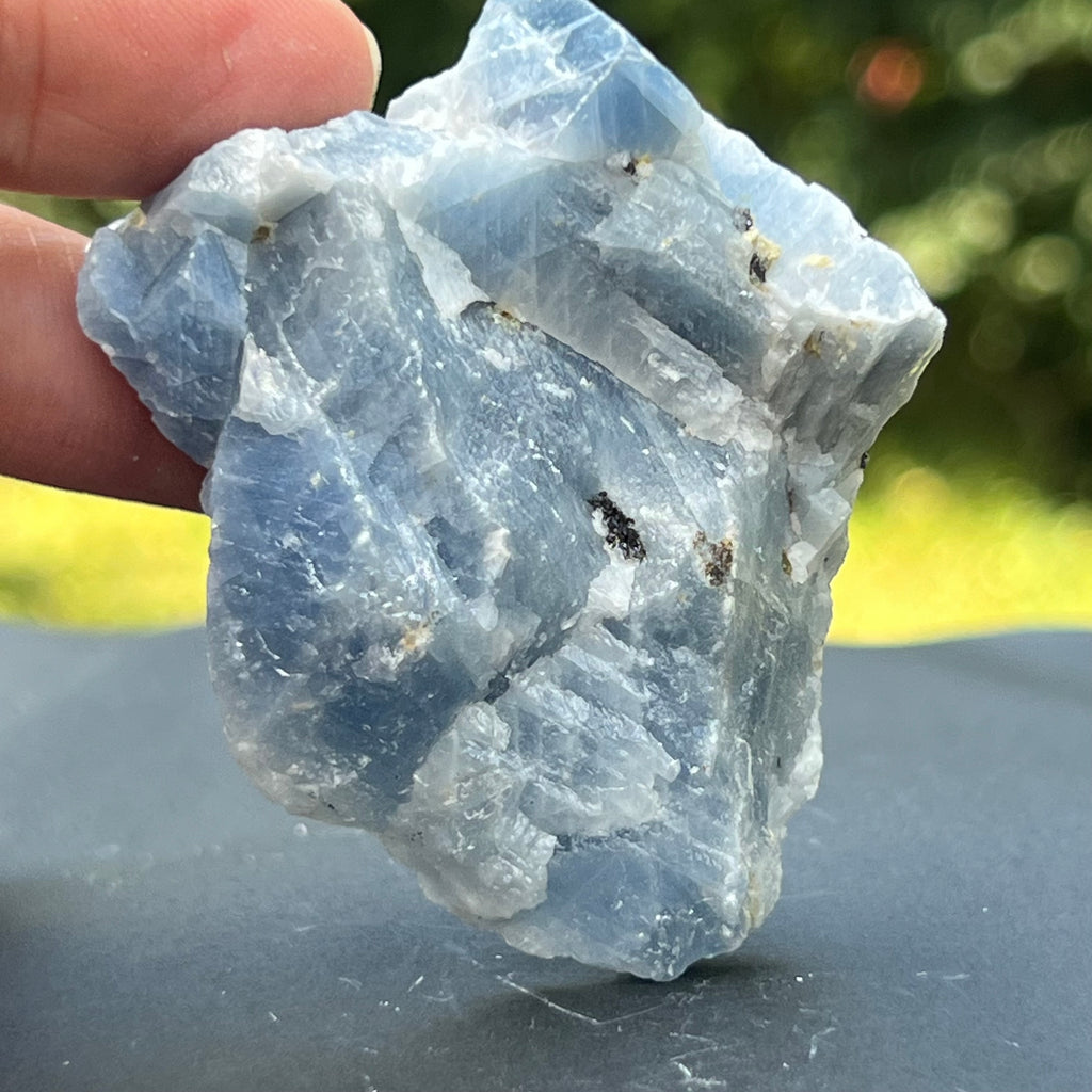 Calcit albastru piatra bruta din Namibia model 8, pietre semipretioase - druzy.ro 2