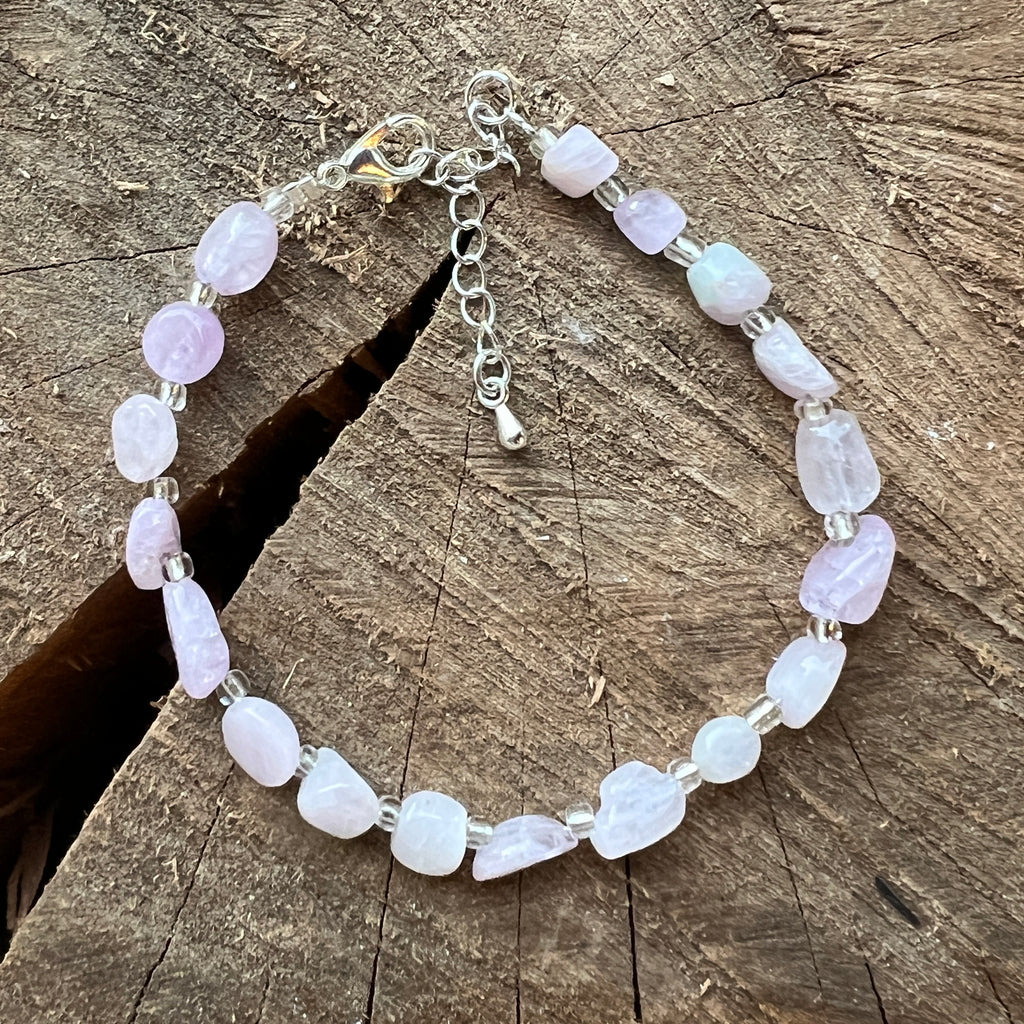 Bratara kunzit Joy Tumble, pietre semipretioase - druzy.ro 1 