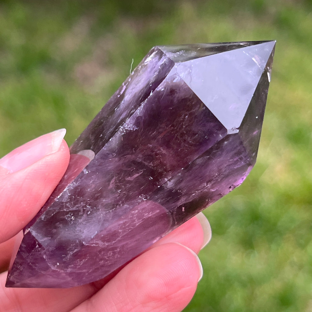 Dublu varf ametist AA din Brazilia model 6, pietre semipretioase - druzy.ro 5 