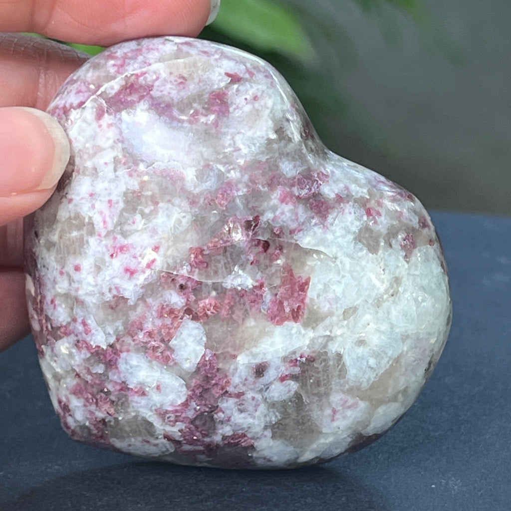 Inima rubelit/ turmalina roz model 2, pietre semipretioase - druzy.ro 2 