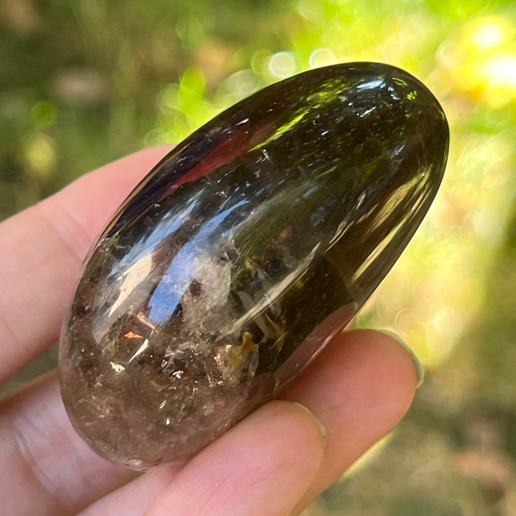 Palmstone cuart fumuriu unicat, model 6, pietre semipretioase - druzy.ro 3 