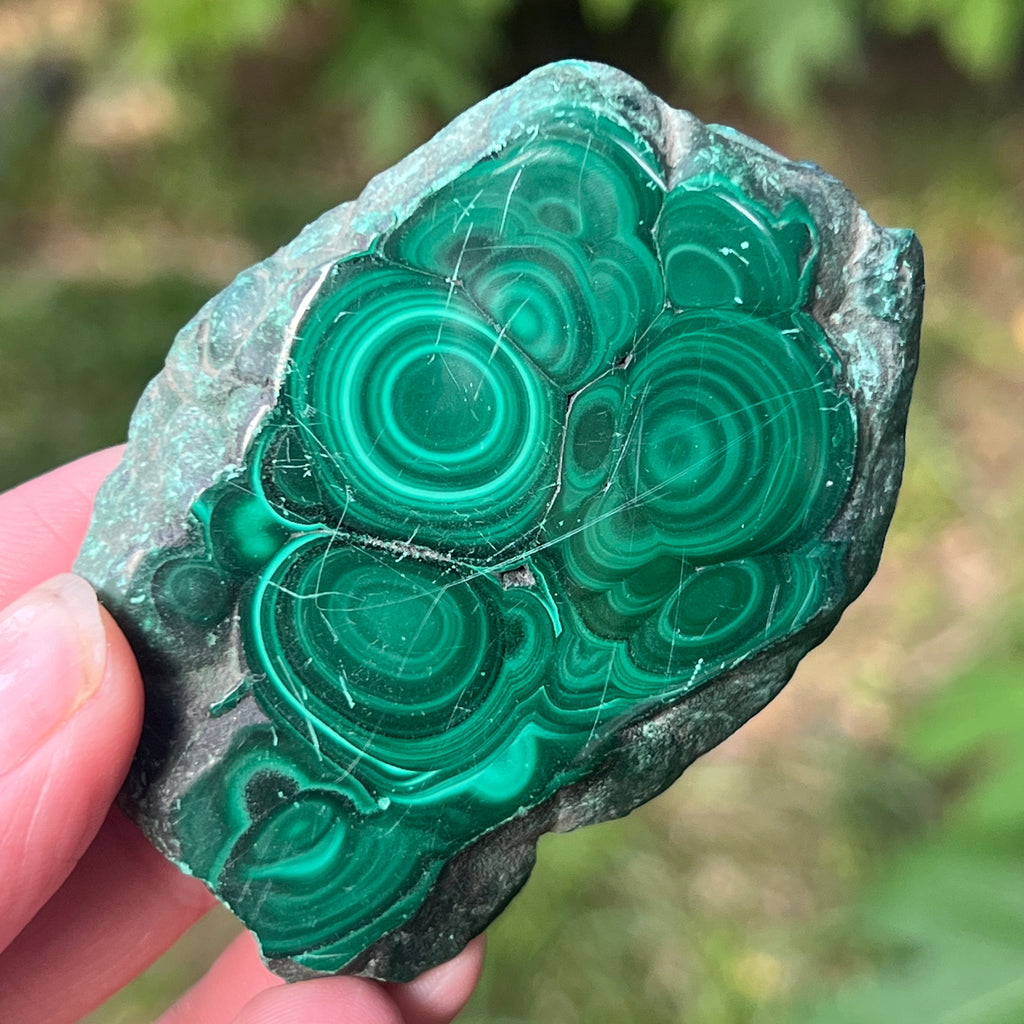 Felie malachit | Model 2, pietre semipretioase - druzy.ro 2 