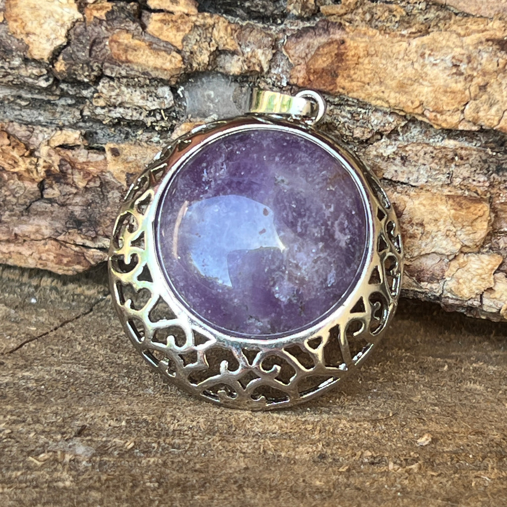 Pandantiv ametist Antique m1, pietre semipretioase - druzy.ro 2 