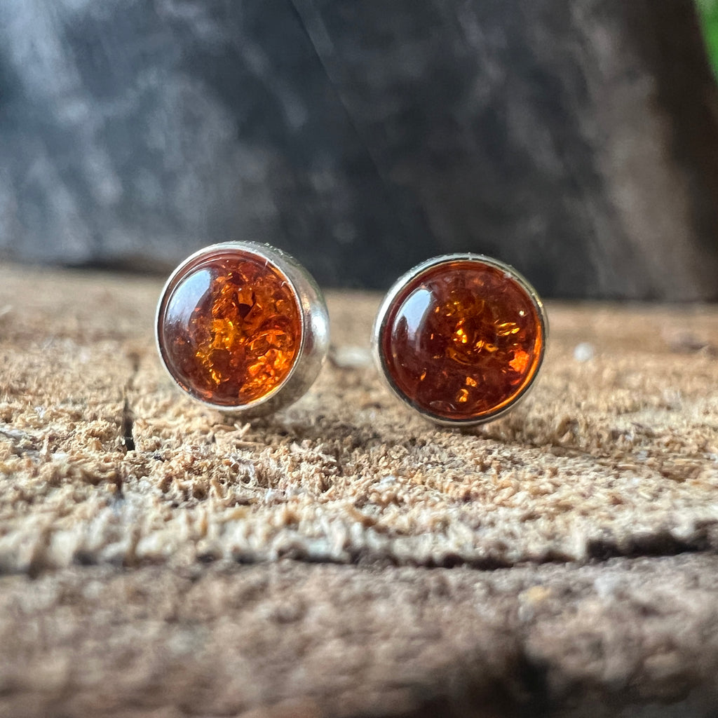 Cercei argint cu chihlimbar Amber30, pietre semipretioase - druzy.ro 1 