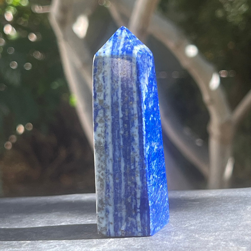 Turn/obelisc lapis lazuli m5, druzy.ro, cristale 3