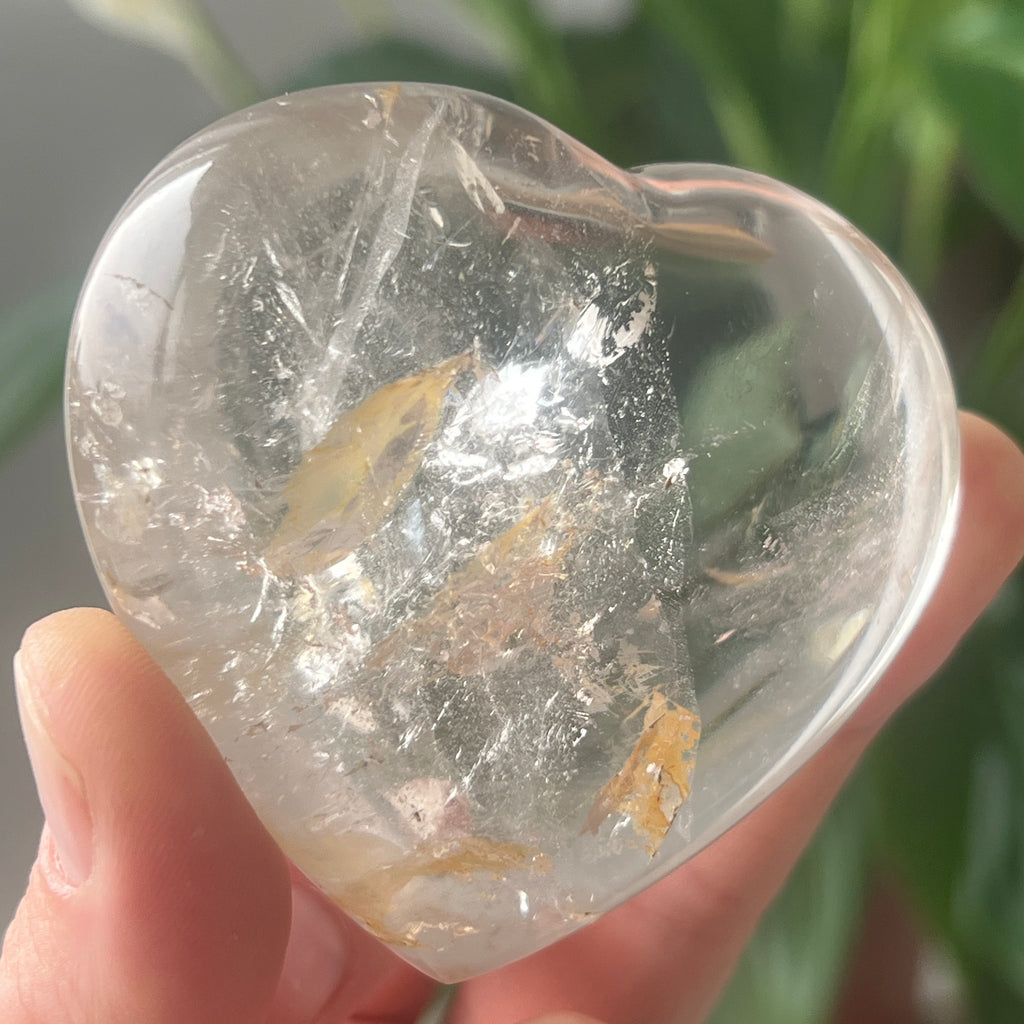 Inima cristal de stanca/cuart incolor m4, pietre semipretioase - druzy.ro 4 