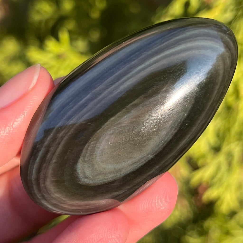 Obsidian curcubeu palmstone model 2, pietre semipretioase - druzy.ro 1 