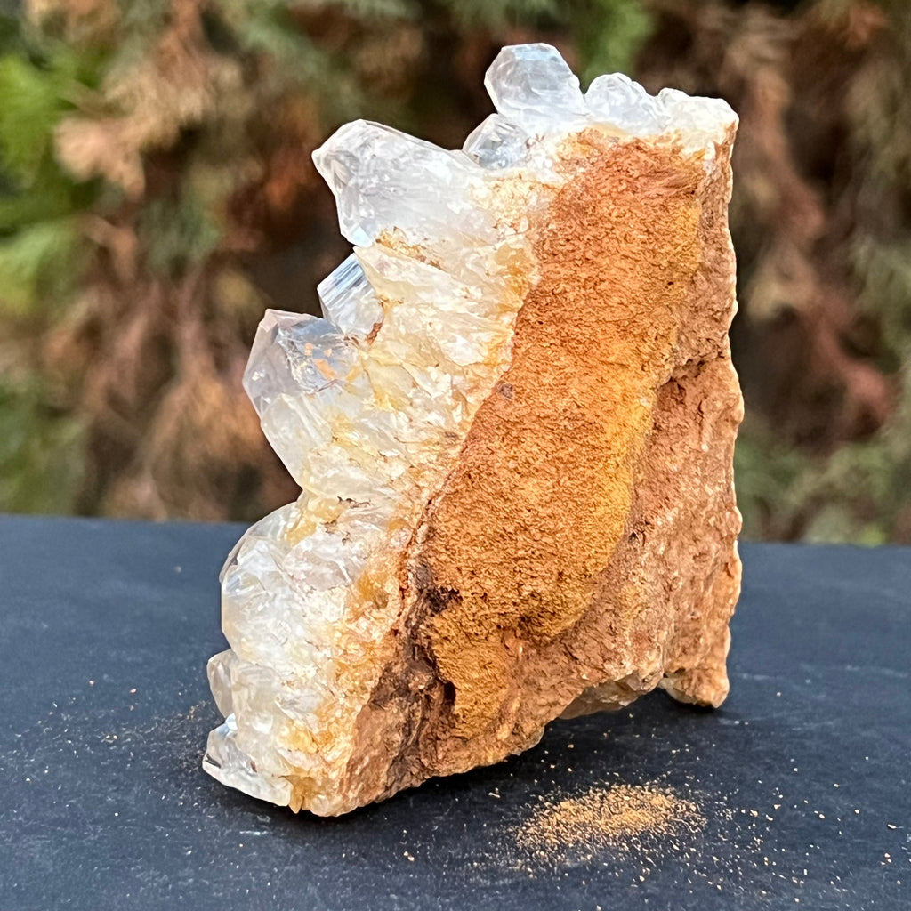 Cluster felie cuart incolor cristal de stanca din Zambia model 2, druzy.ro, cristale 4