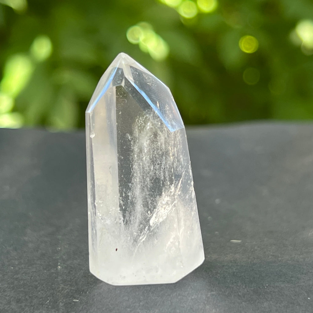 Obelisc/varf cuart de stanca/cuart incolor mini m5, druzy.ro, cristale 1