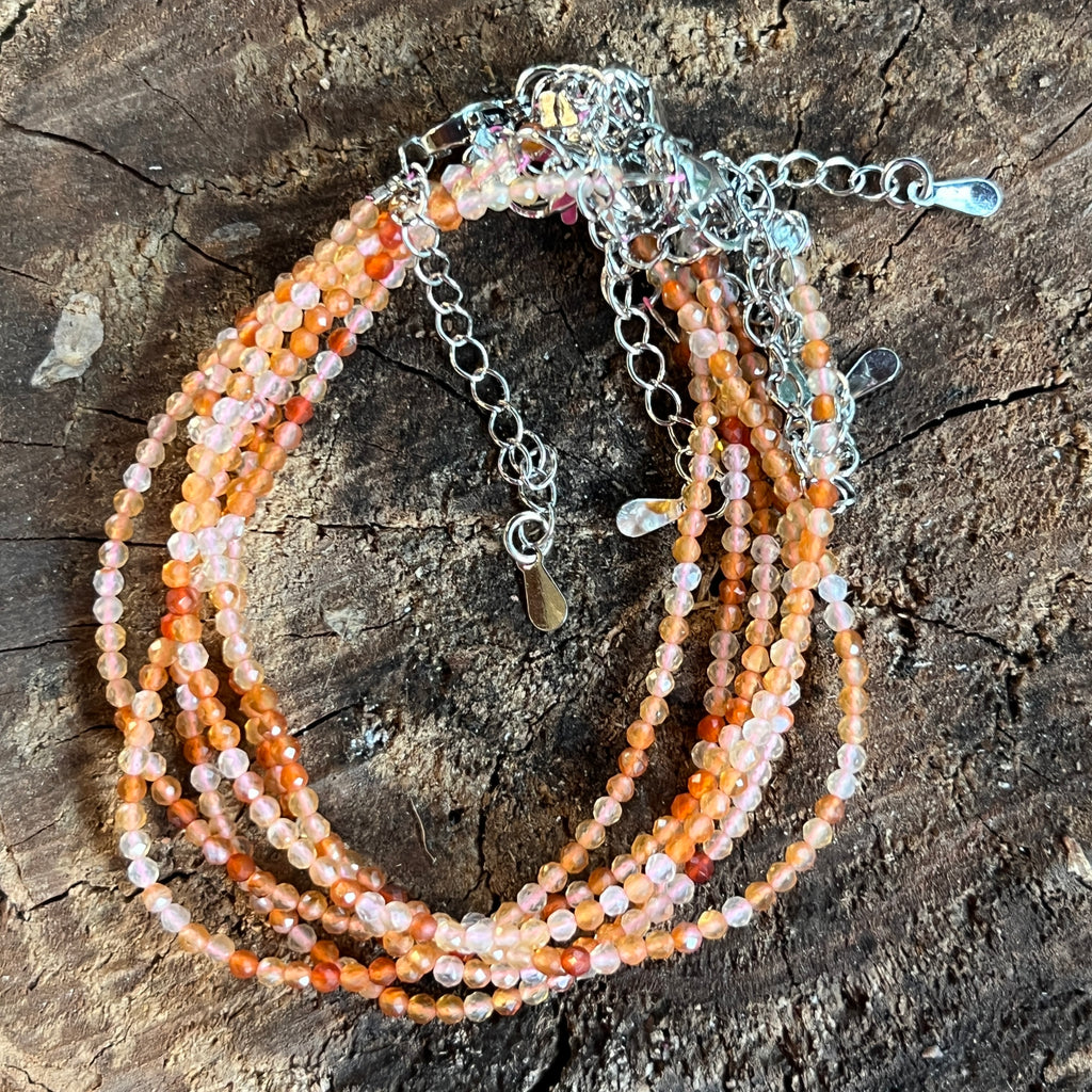 Bratara carneol 2 mm reglabila, pietre semipretioase - druzy.ro 4 