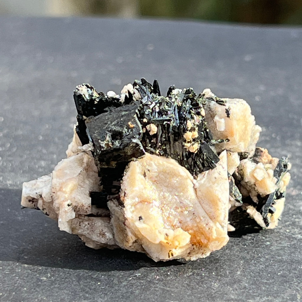 Cluster egirin mini cuart fumuriu/negru Zomba m12, druzy.ro, cristale 4