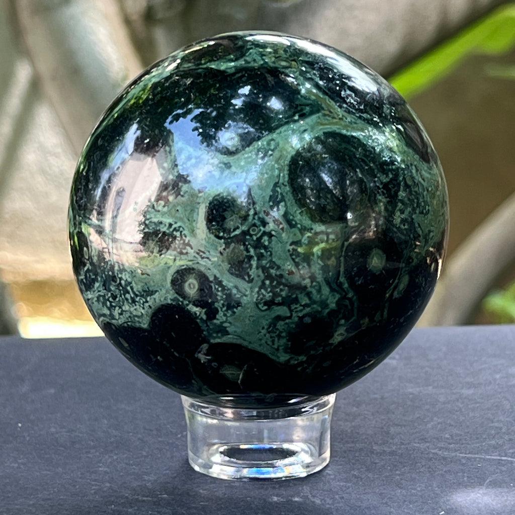 Sfera jasp kambaba Madagascar model 2, pietre semipretioase - druzy.ro 3 