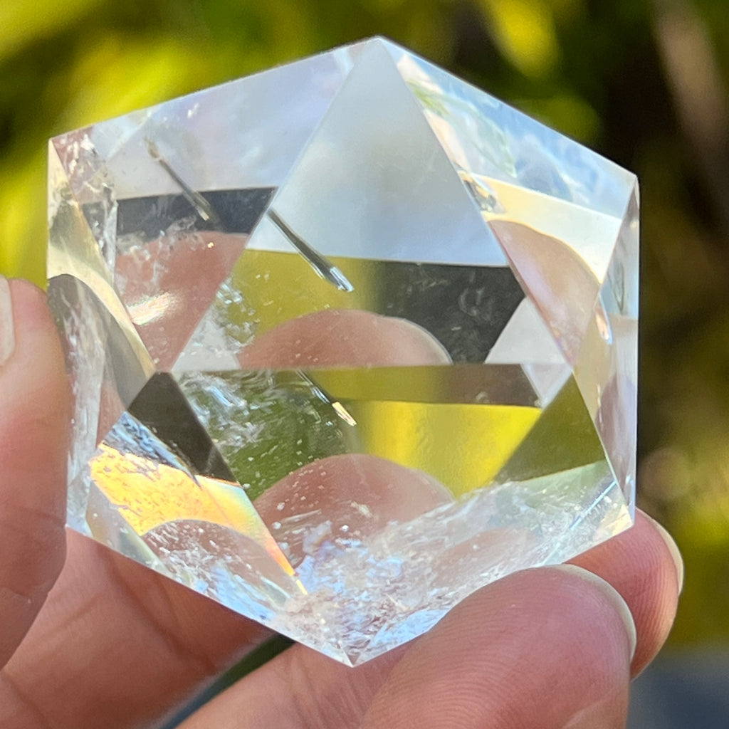 Icosaedru cuart incolor / cristal de stanca m6, pietre semipretioase - druzy.ro 4 