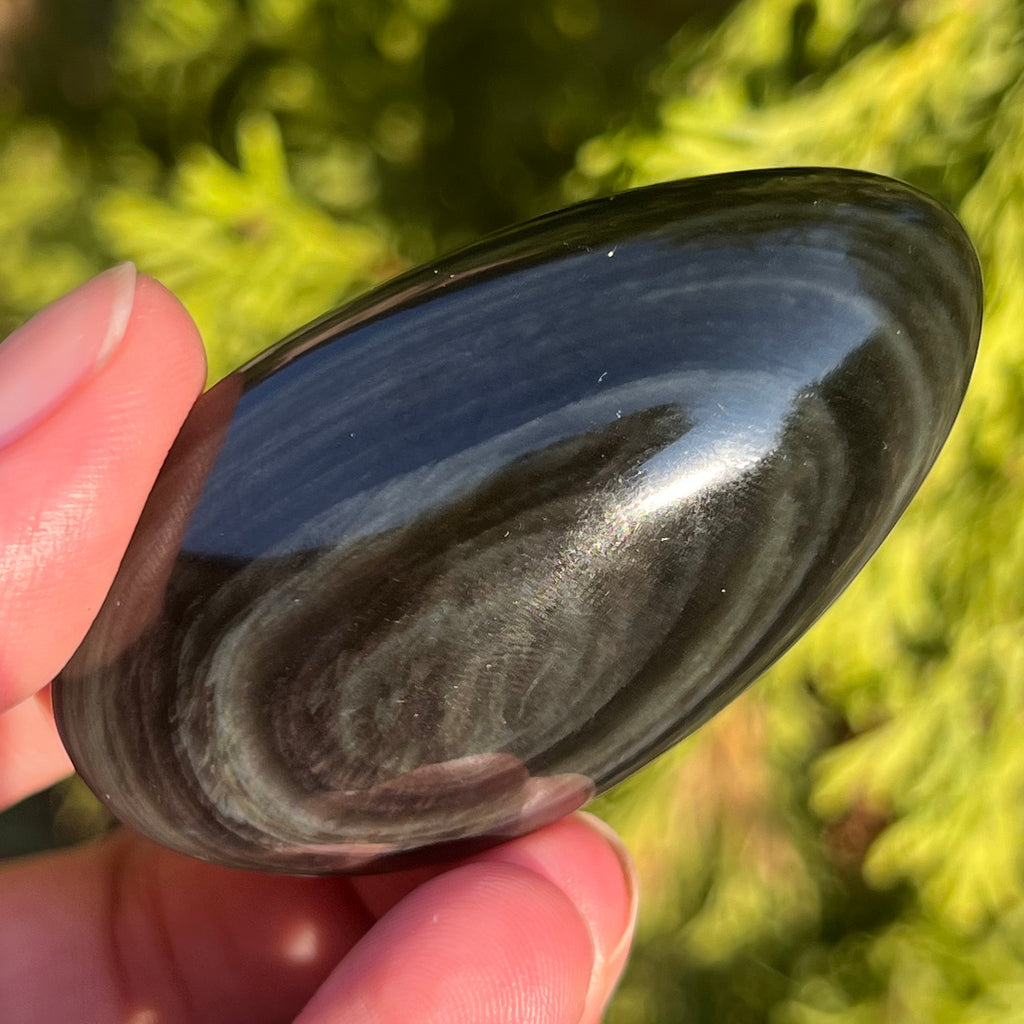 Obsidian curcubeu palmstone model 2, pietre semipretioase - druzy.ro 3 