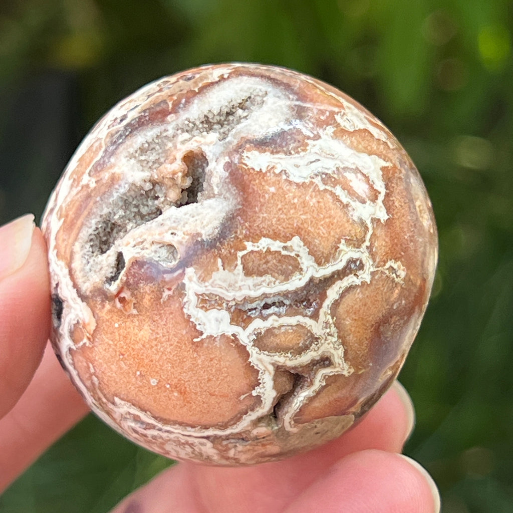 Sfera agat Crazy Lace | Model 5, pietre semipretioase - druzy.ro 8 