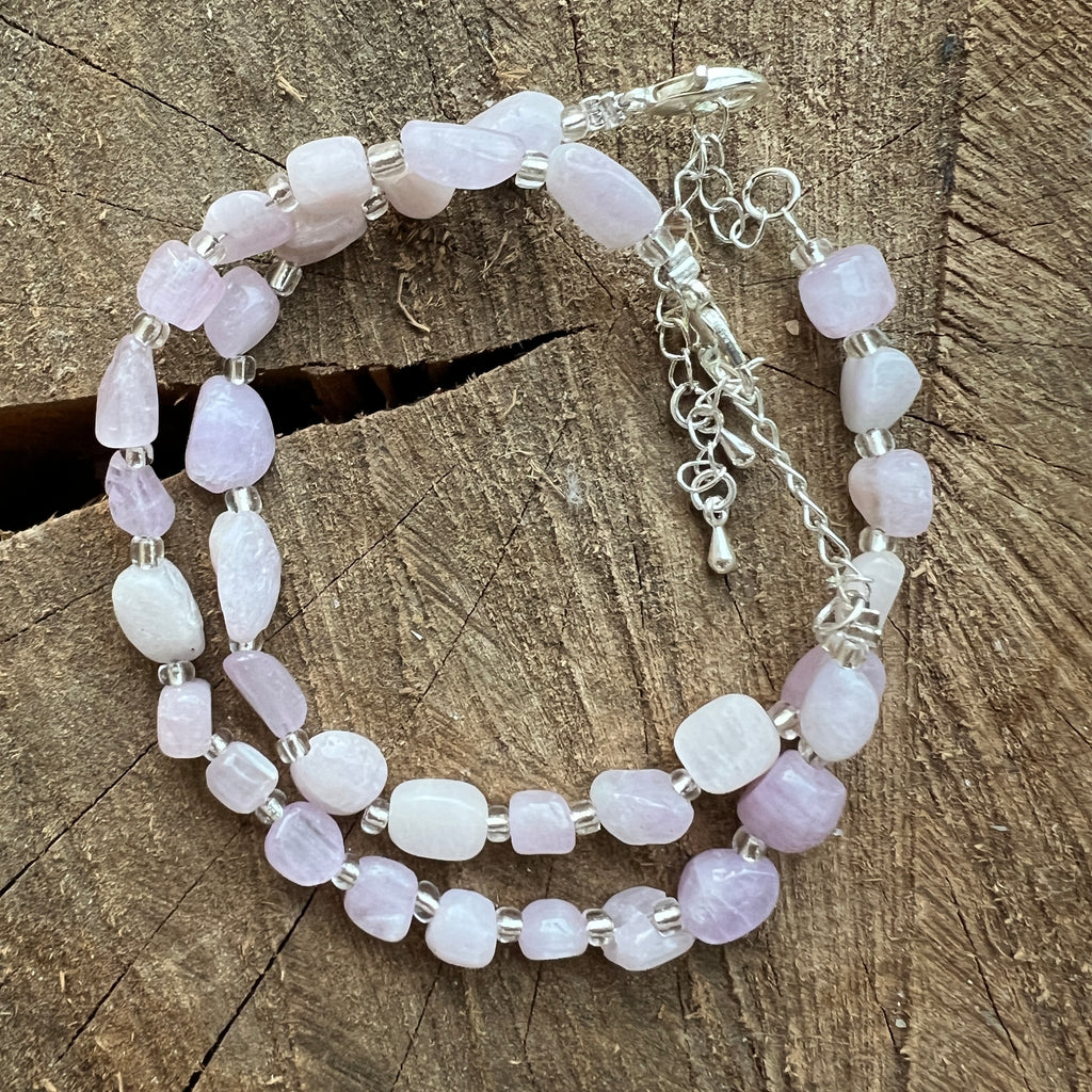Bratara kunzit Joy Tumble, pietre semipretioase - druzy.ro 3 