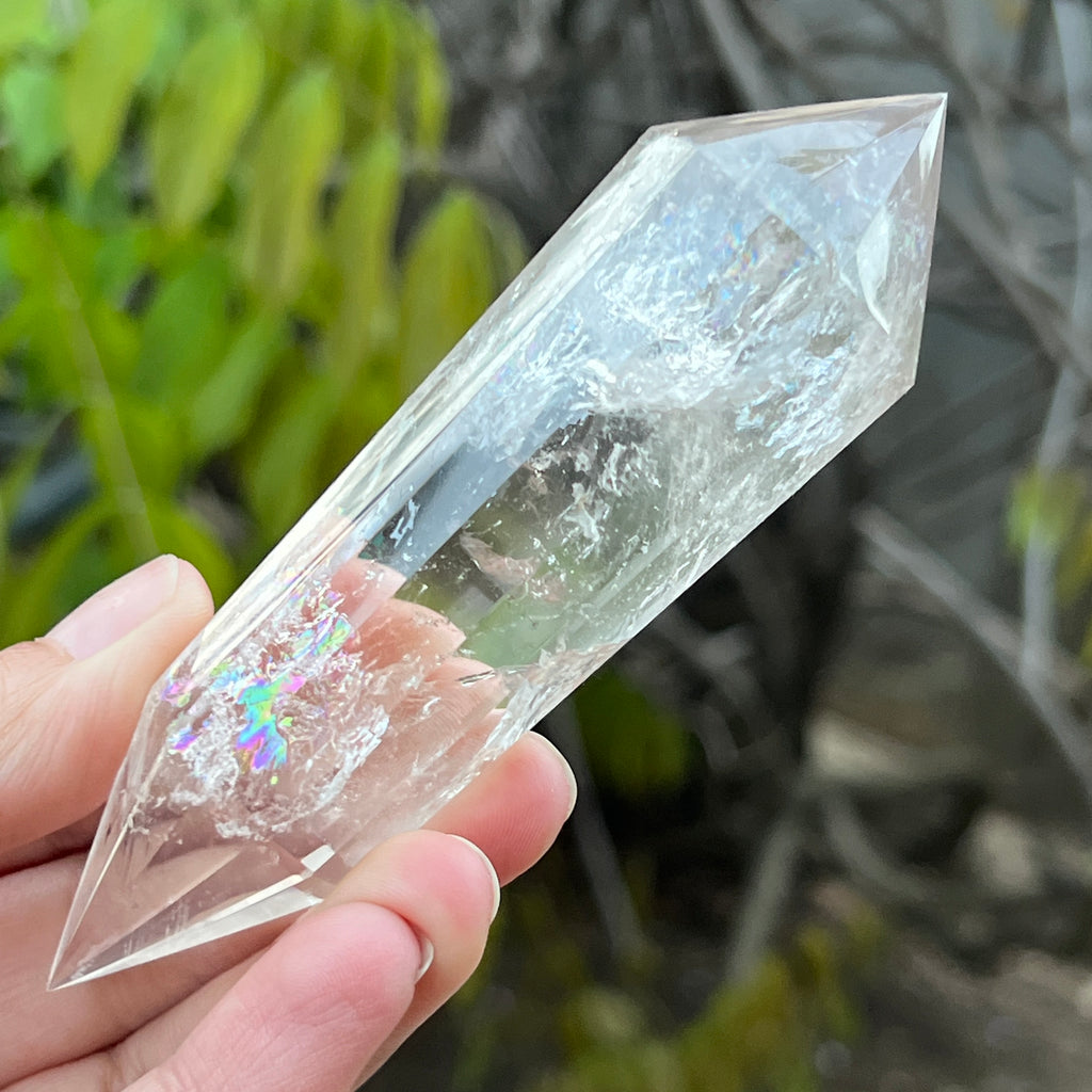 Bagheta cuart vogel, 12 fete, Brazilia model 3, pietre semipretioase - druzy.ro 1 