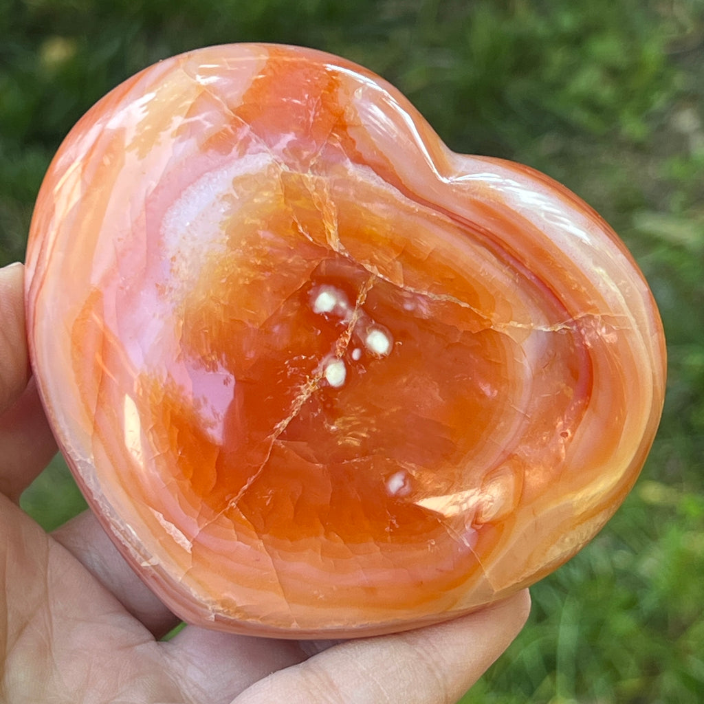 Carneol inima model 16, pietre semipretioase - druzy.ro 2 