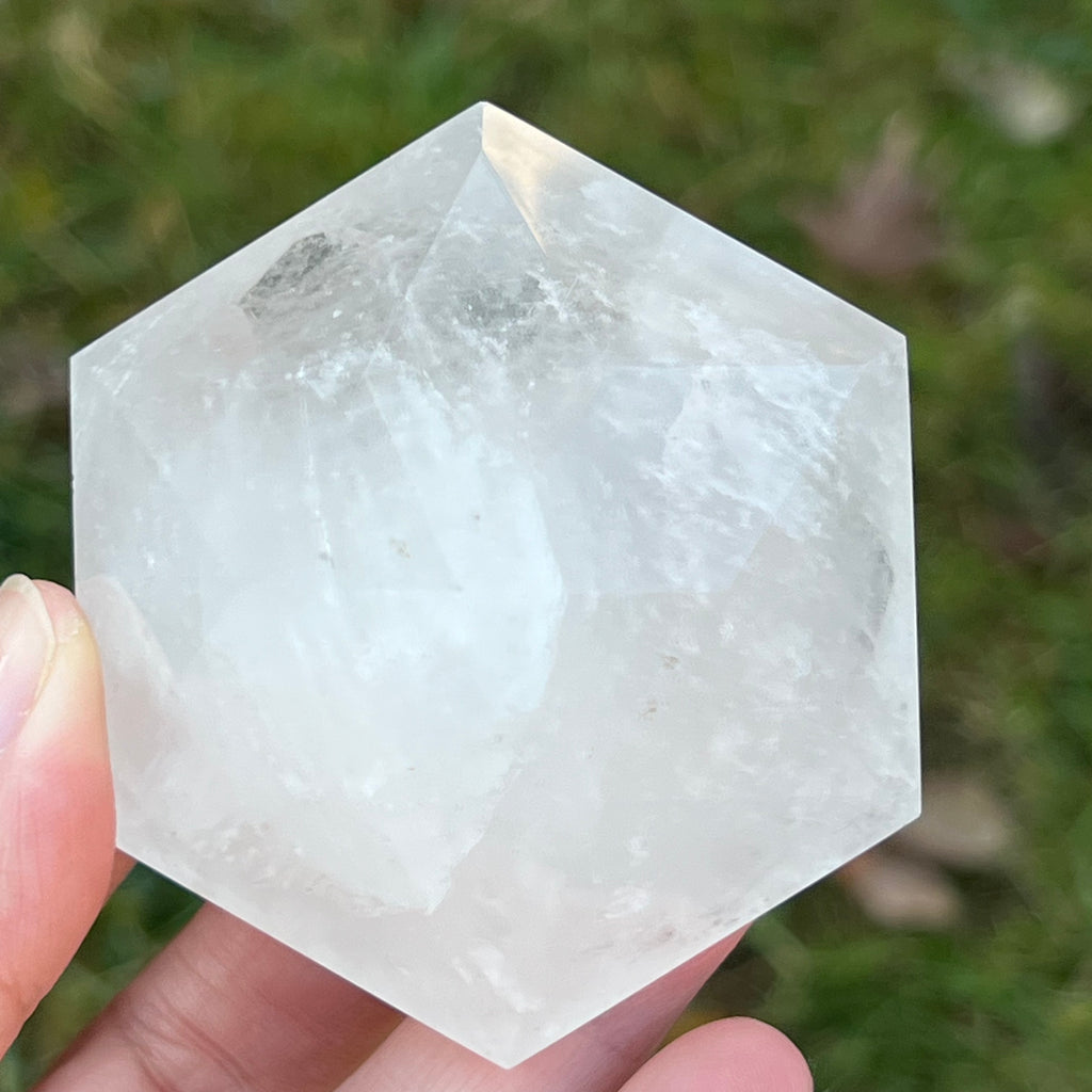 Cuart forma diamant cristal de stanca/cuart incolor model 9 A, druzy.ro, cristale 3