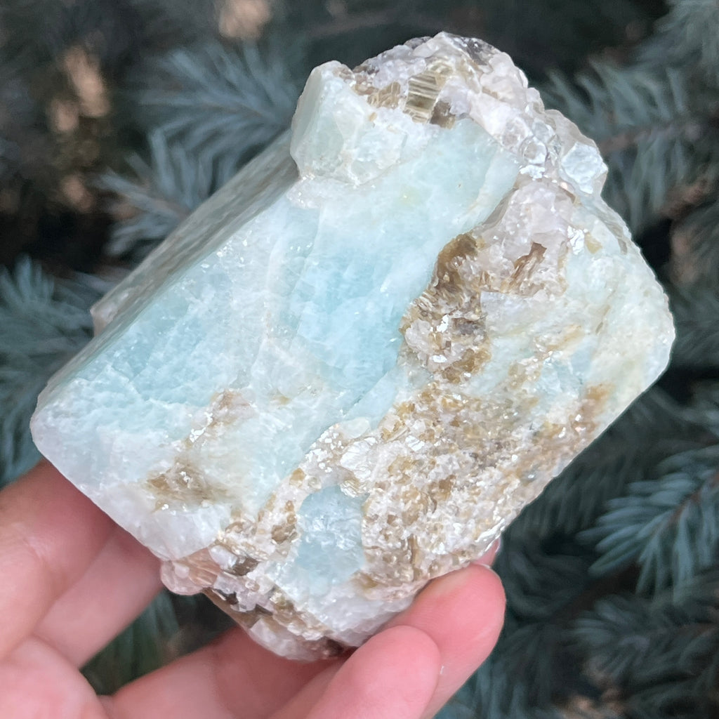 Acvamarin Pakistan piatra bruta model pk1, pietre semipretioase - druzy.ro 2 