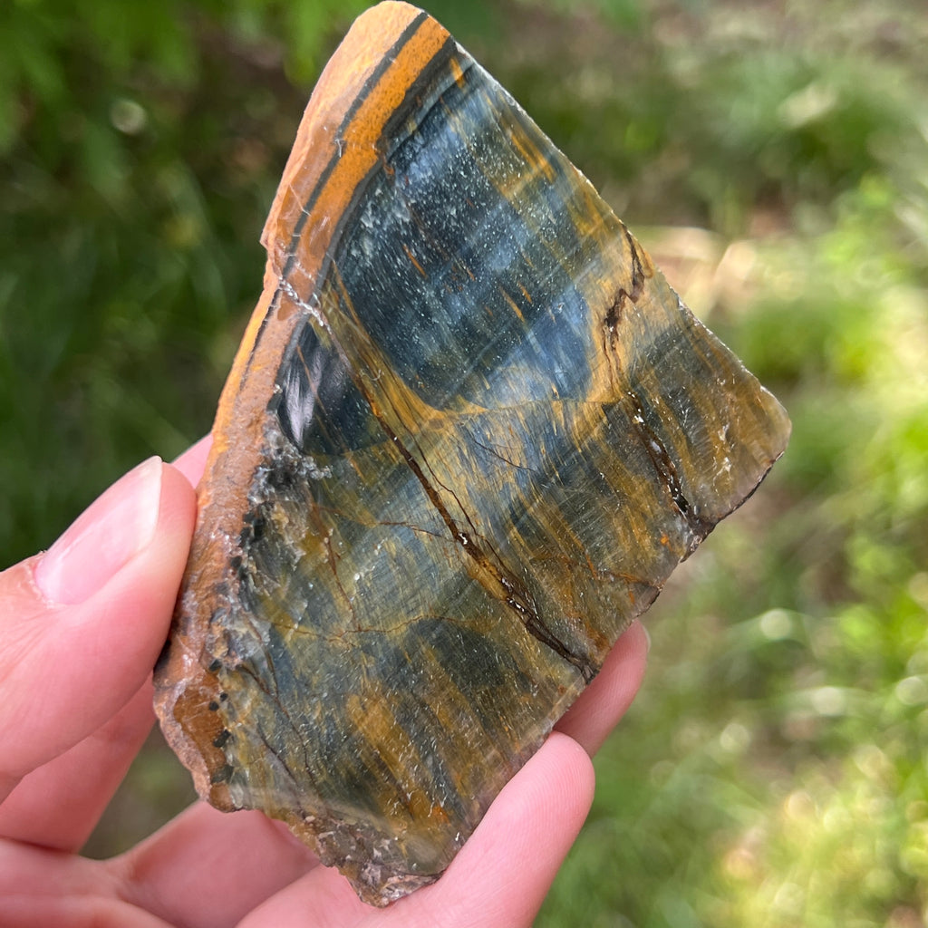 Piatra bruta ochi de tigru albastru (ochi de soim) model 6, pietre semipretioase - druzy.ro 3 