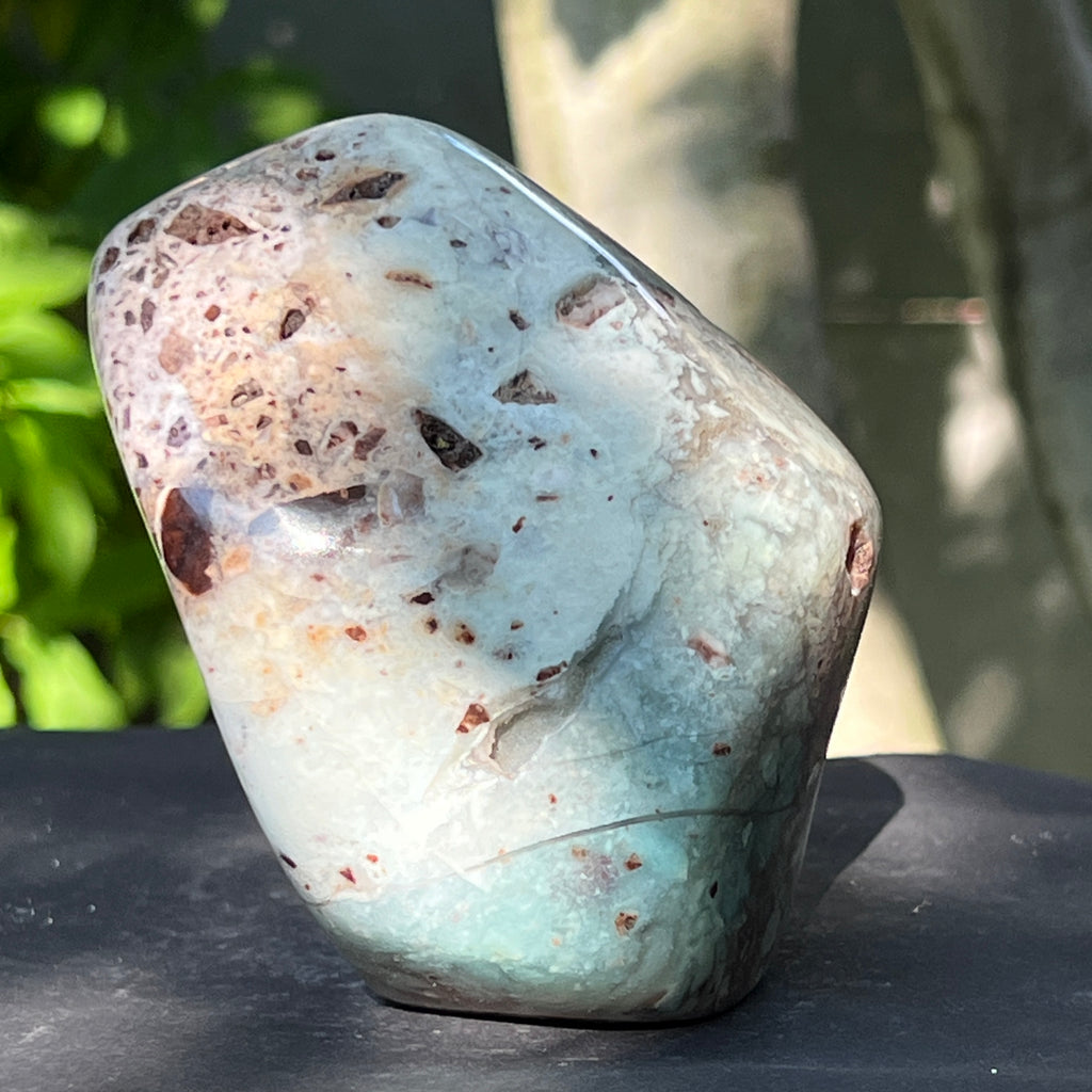Calcedonie cu crom albastru-verzuie din Zimbabwe -forma libera| Model 13, pietre semipretioase - druzy.ro 7 