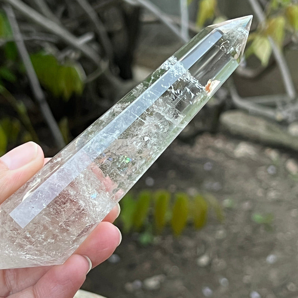 Bagheta cuart vogel, 12 fete, Brazilia model 16, pietre semipretioase - druzy.ro 4 