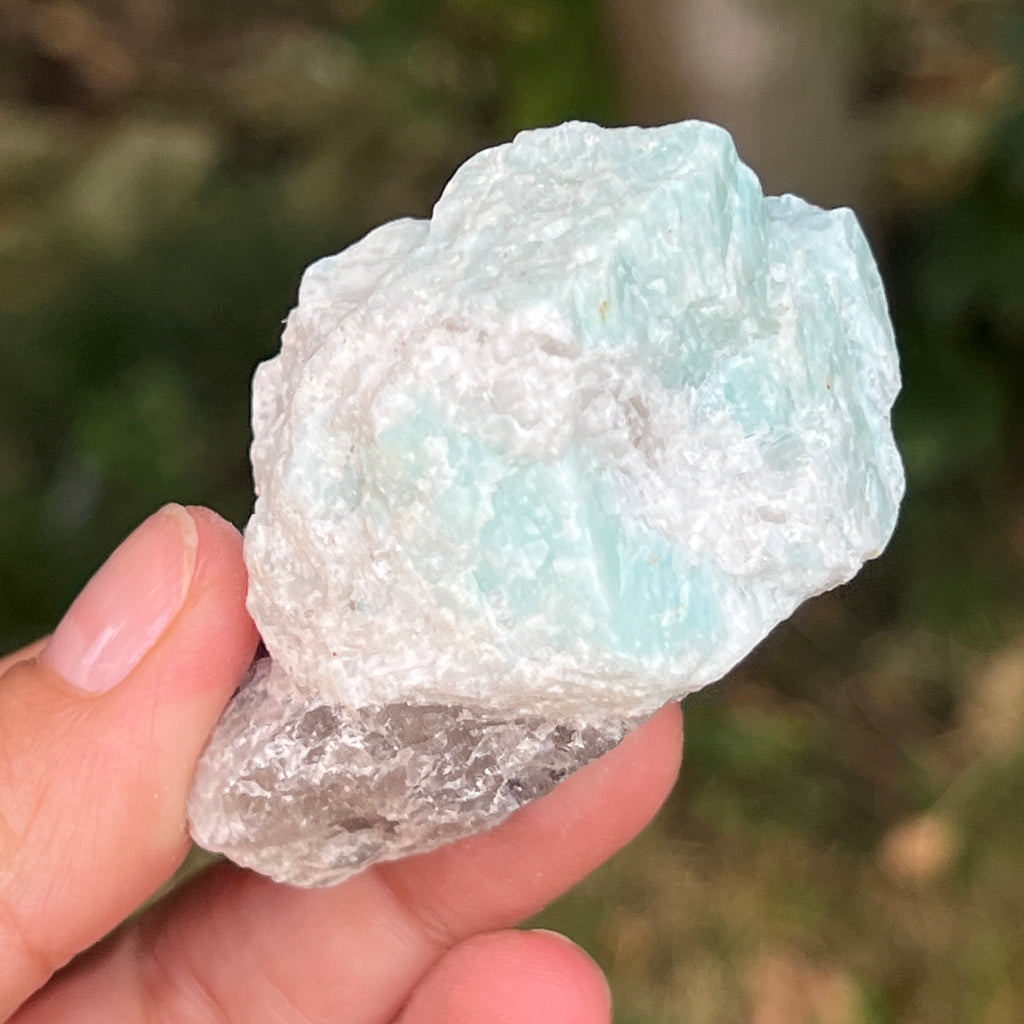 Amazonit piatra bruta din Brazilia model 8, pietre semipretioase - druzy.ro 1 
