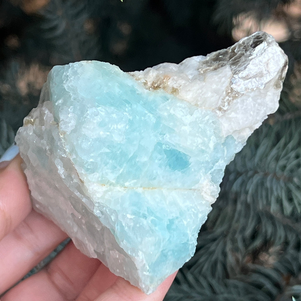 Acvamarin Pakistan piatra bruta model pk22, pietre semipretioase - druzy.ro 4 