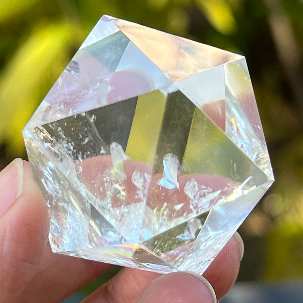 Icosaedru cuart incolor / cristal de stanca m6, pietre semipretioase - druzy.ro 7 