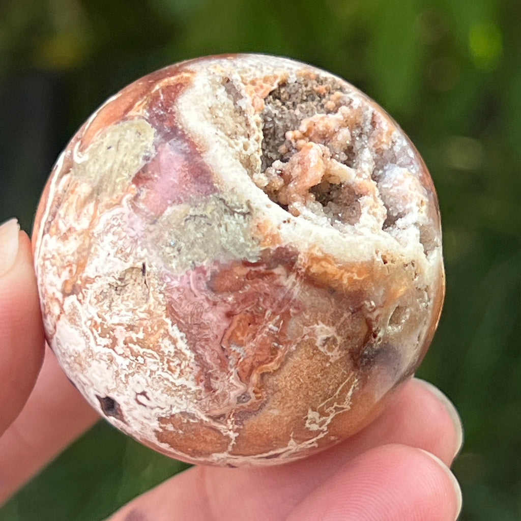 Sfera agat Crazy Lace | Model 5, pietre semipretioase - druzy.ro 12 