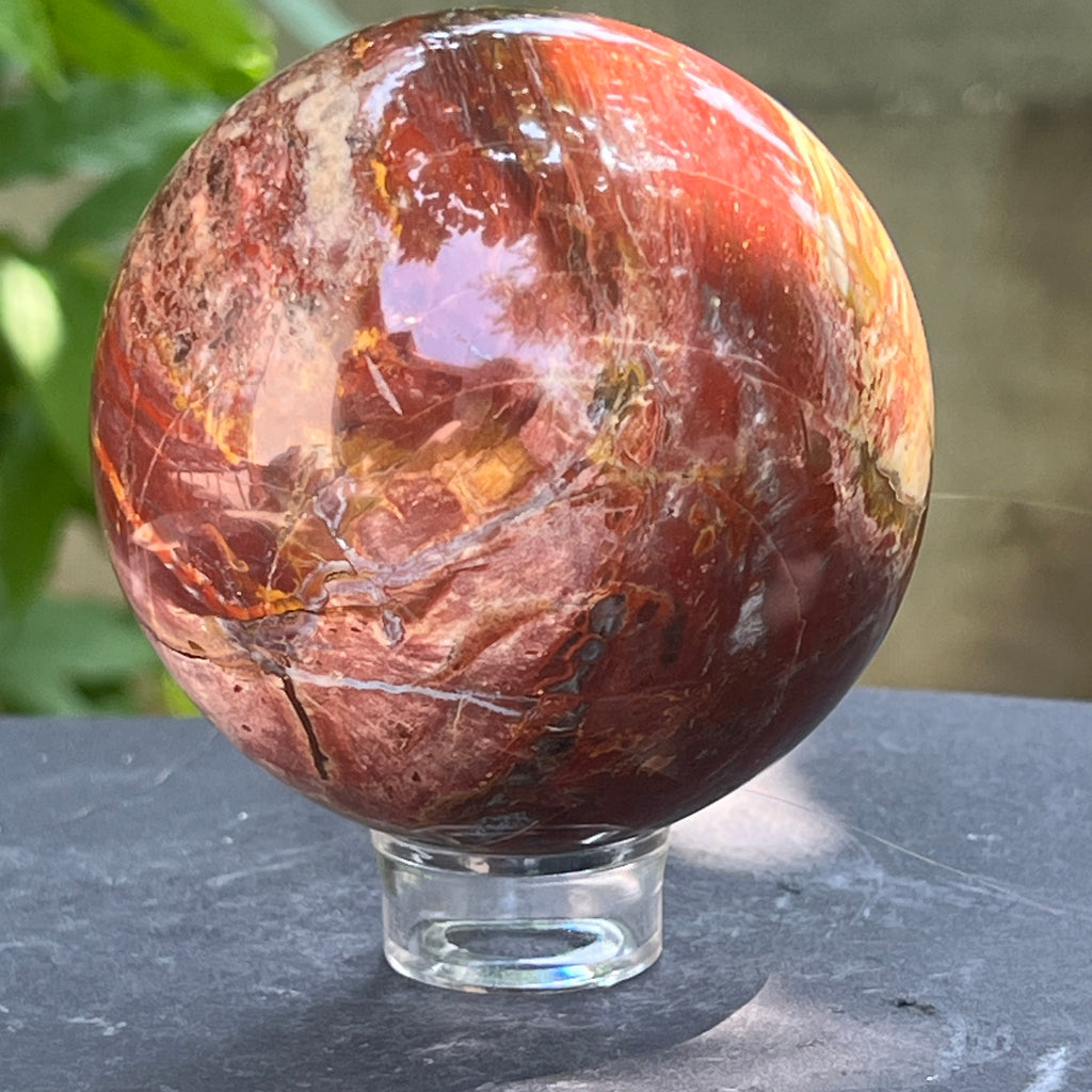Sfera lemn pietrificat | Model 2, pietre semipretioase - druzy.ro 7 