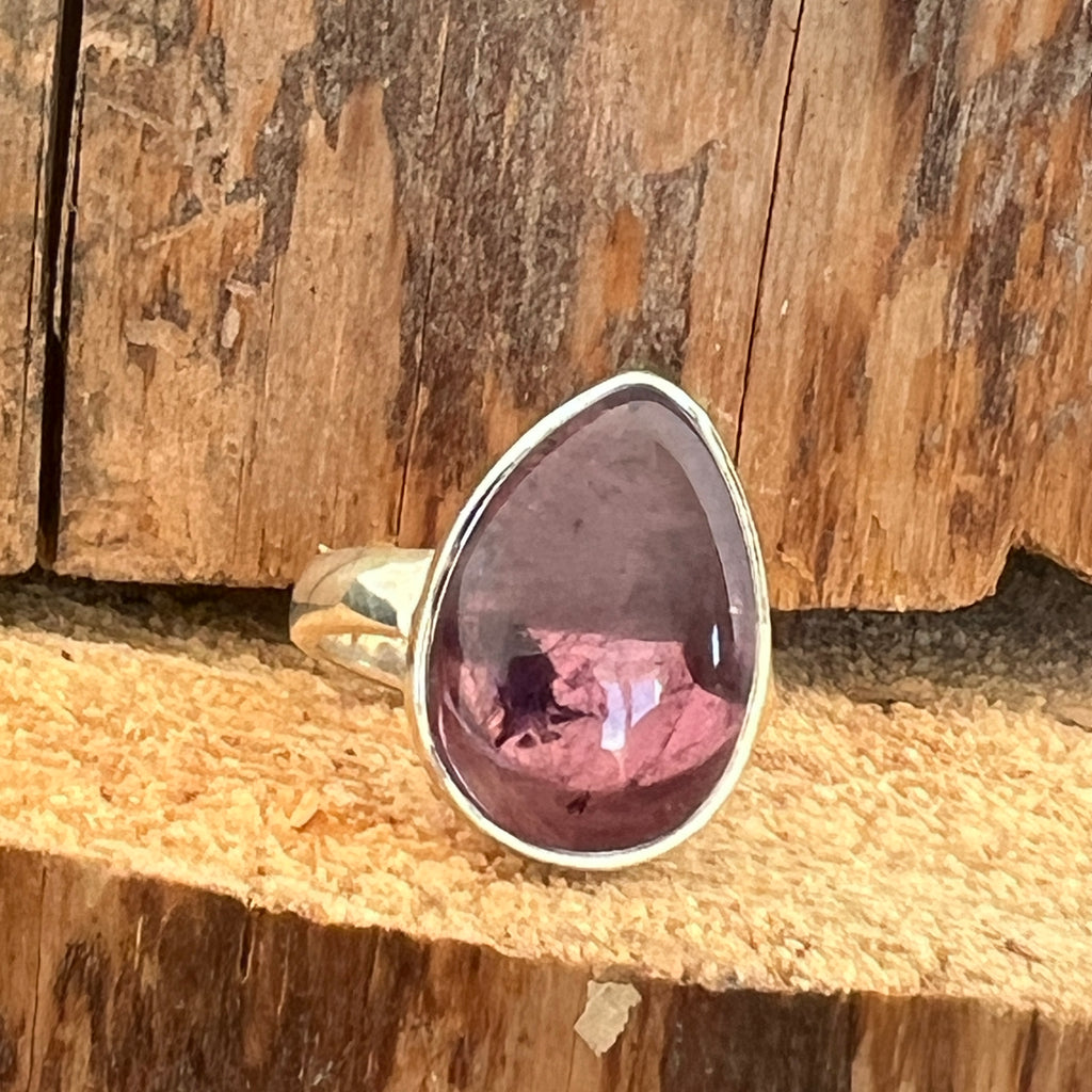Inel ajustabil ametist din argint model 1, pietre semipretioase - druzy.ro 1 
