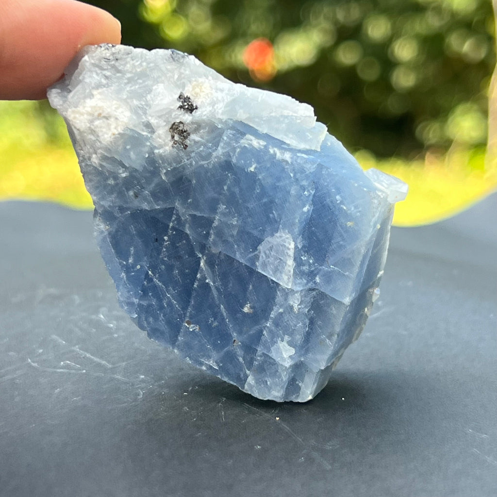 Calcit albastru piatra bruta din Namibia model 12, pietre semipretioase - druzy.ro 1