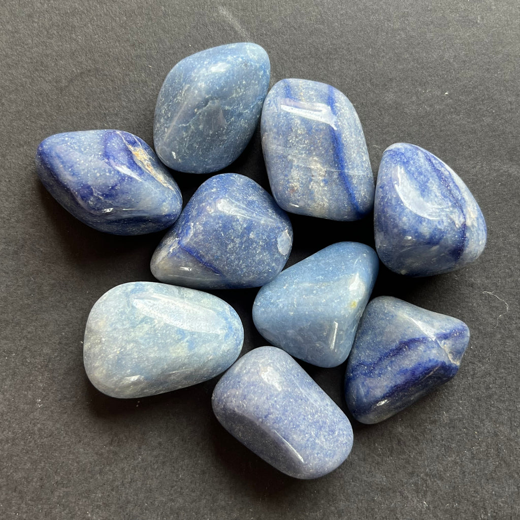 Cuart albastru piatra rulata, druzy.ro, cristale 1