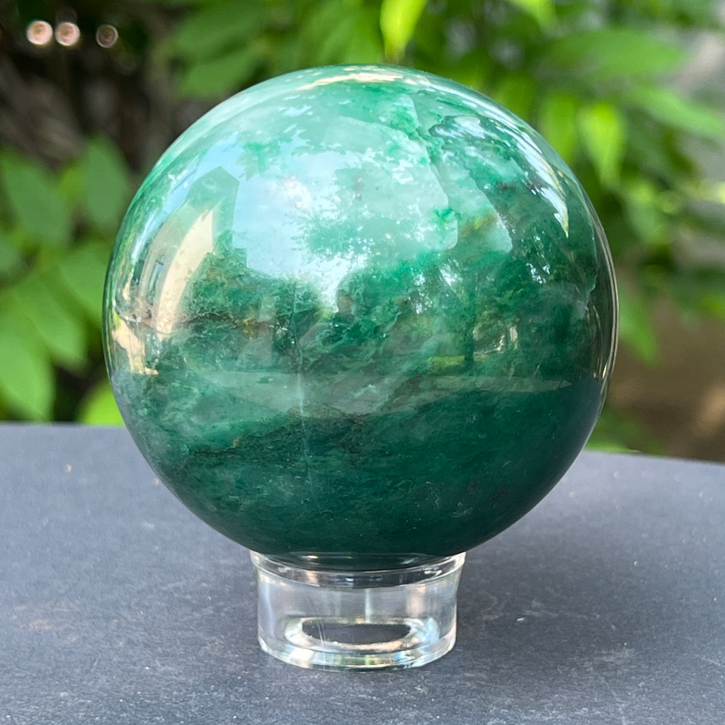 Sfera jad verde m2, pietre semipretioase - druzy.ro 11 