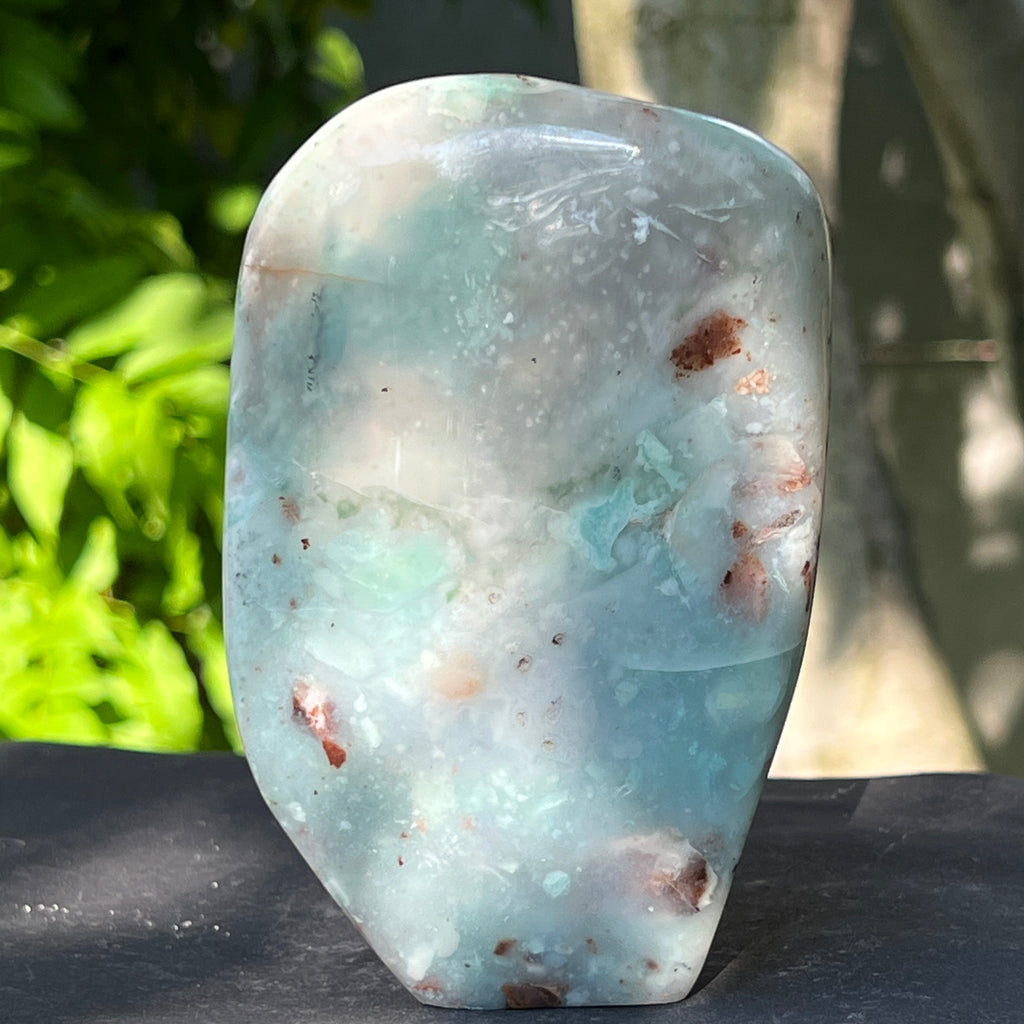 Calcedonie cu crom albastru-verzuie din Zimbabwe -forma libera| Model 12, pietre semipretioase - druzy.ro 1 