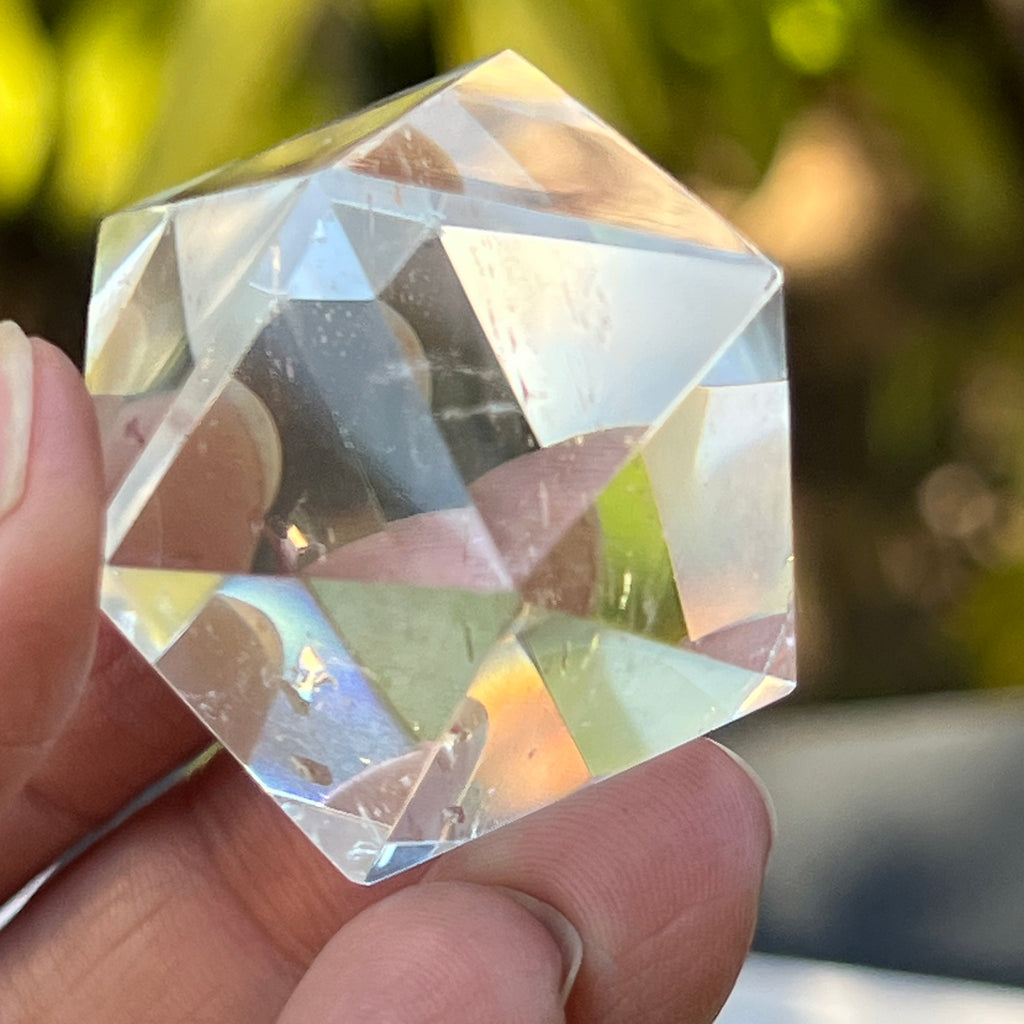 Icosaedru cuart incolor / cristal de stanca m9, pietre semipretioase - druzy.ro 6 