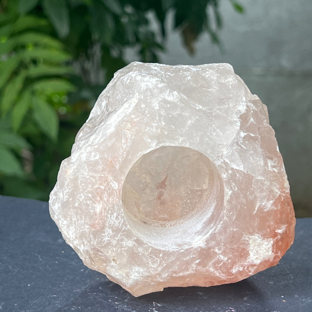 Suport lumanare din cuart hematoid model 1, pietre semipretioase - druzy.ro 5 