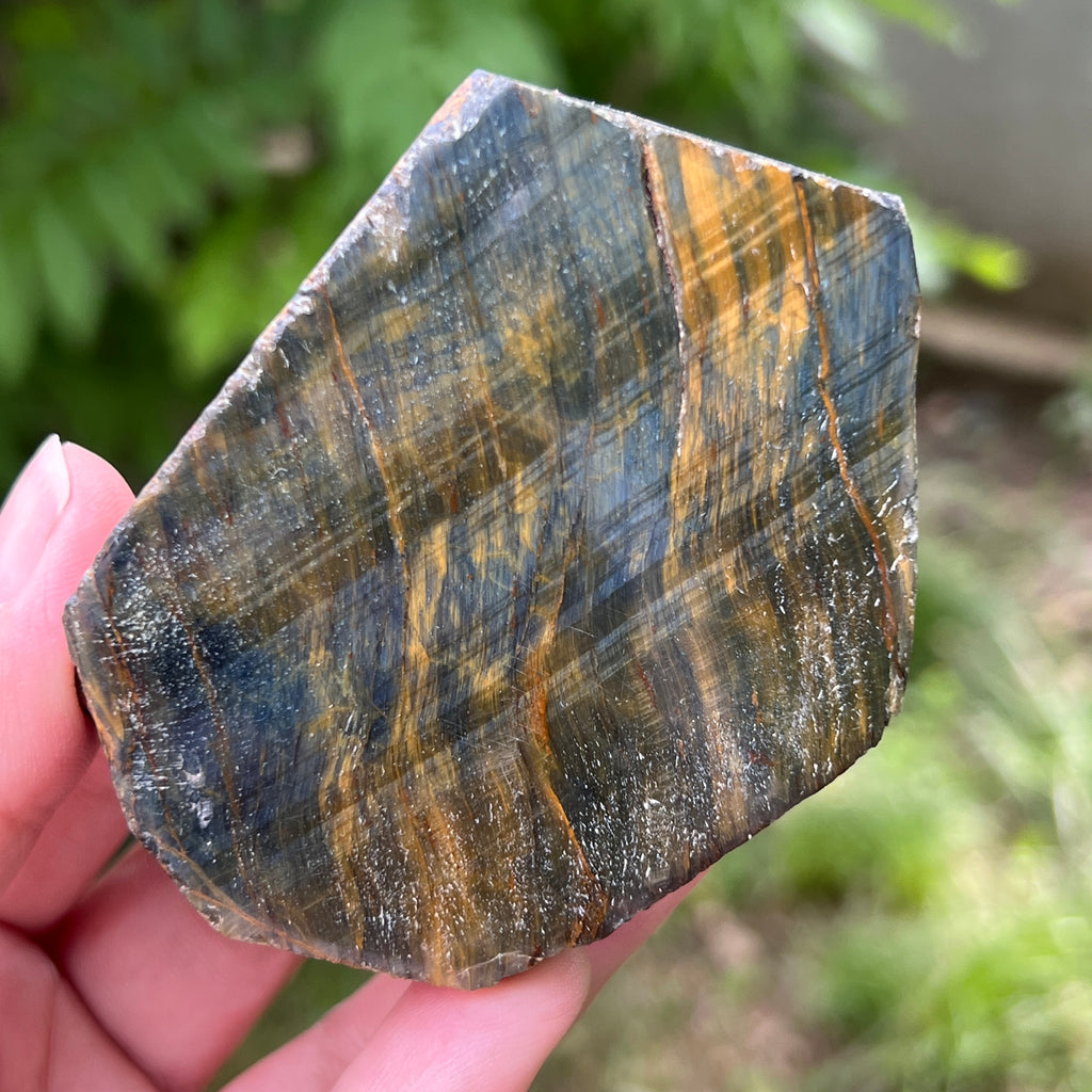 Piatra bruta ochi de tigru albastru (ochi de soim) model 4, pietre semipretioase - druzy.ro 2 