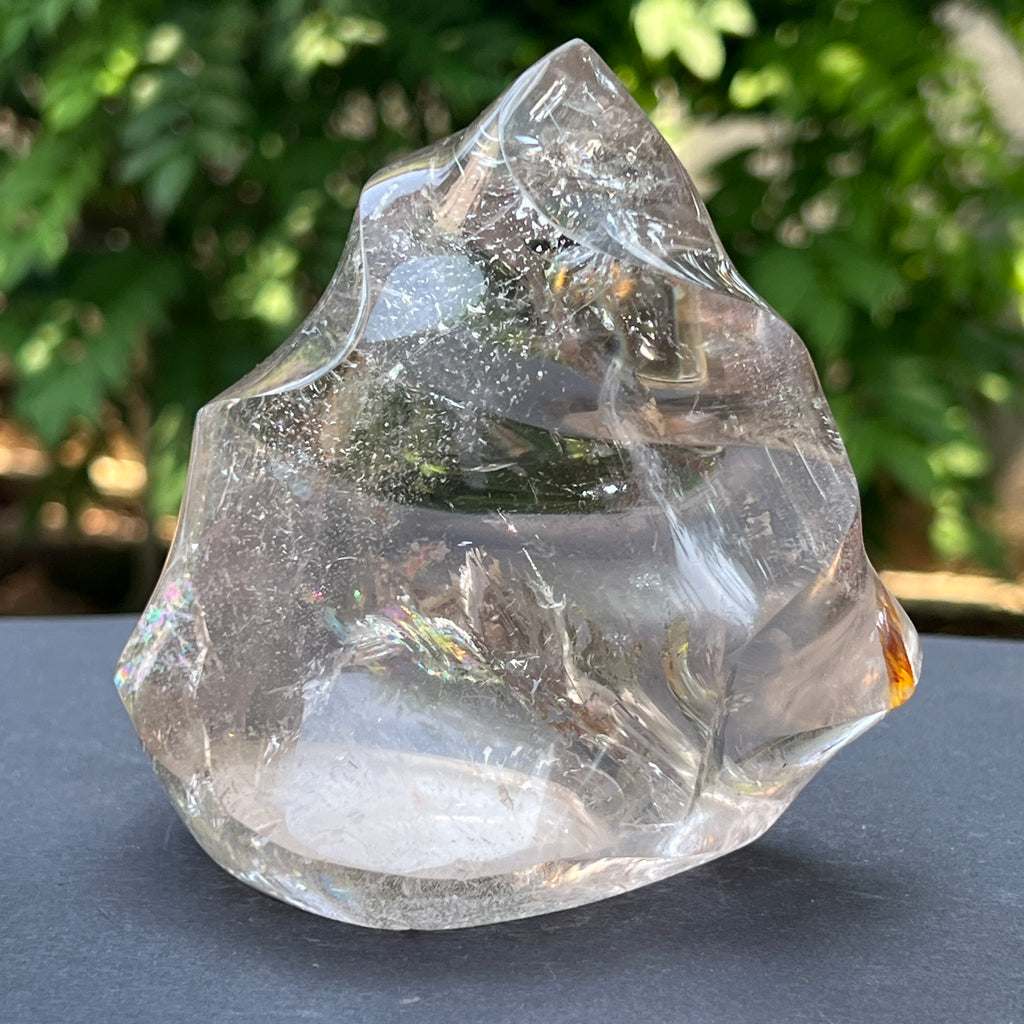 Sculptura din cuart de stanca/cristal incolor forma flacara m1, pietre semipretioase - druzy.ro 3 