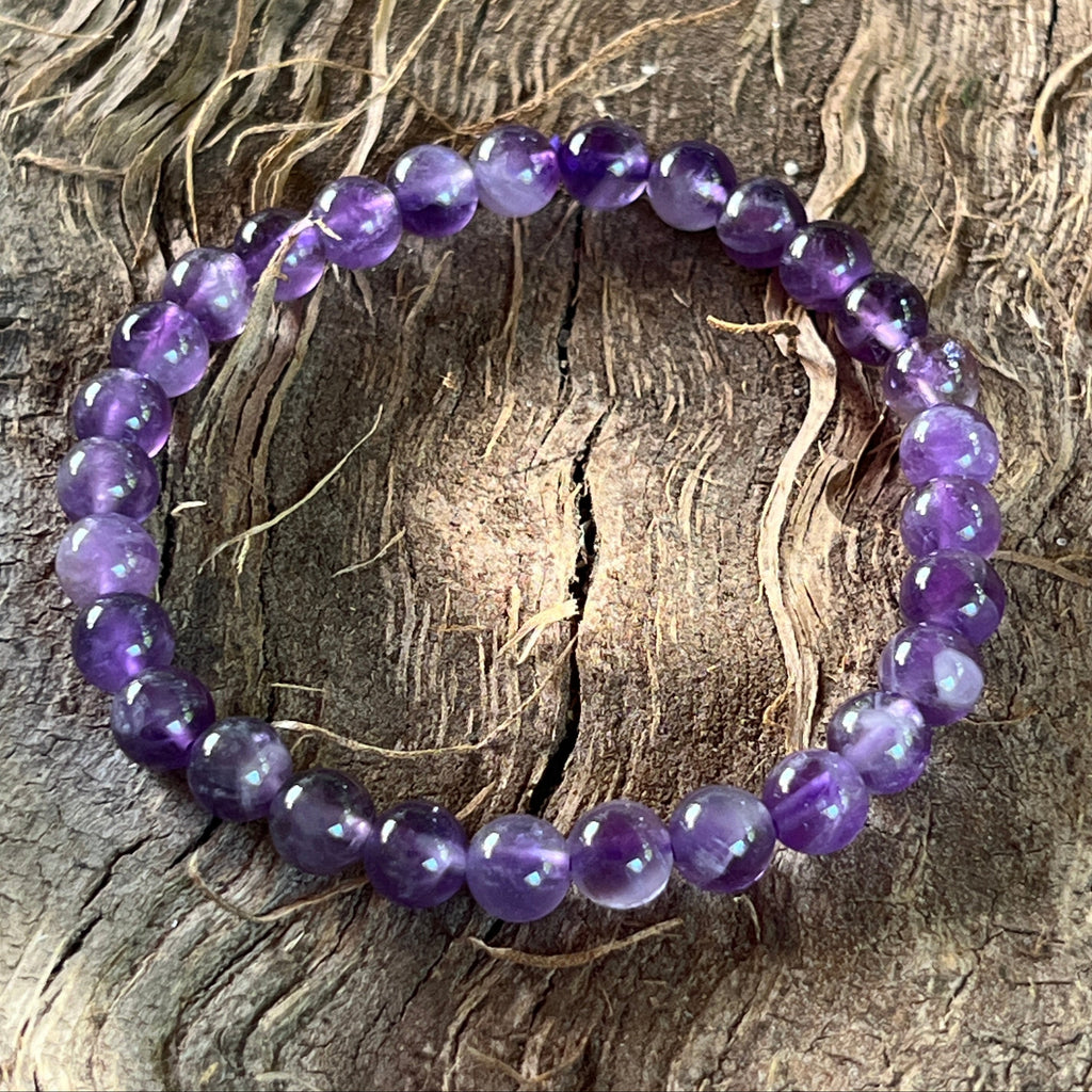 Bratara ametist 6 mm, pietre semipretioase - druzy.ro 1 