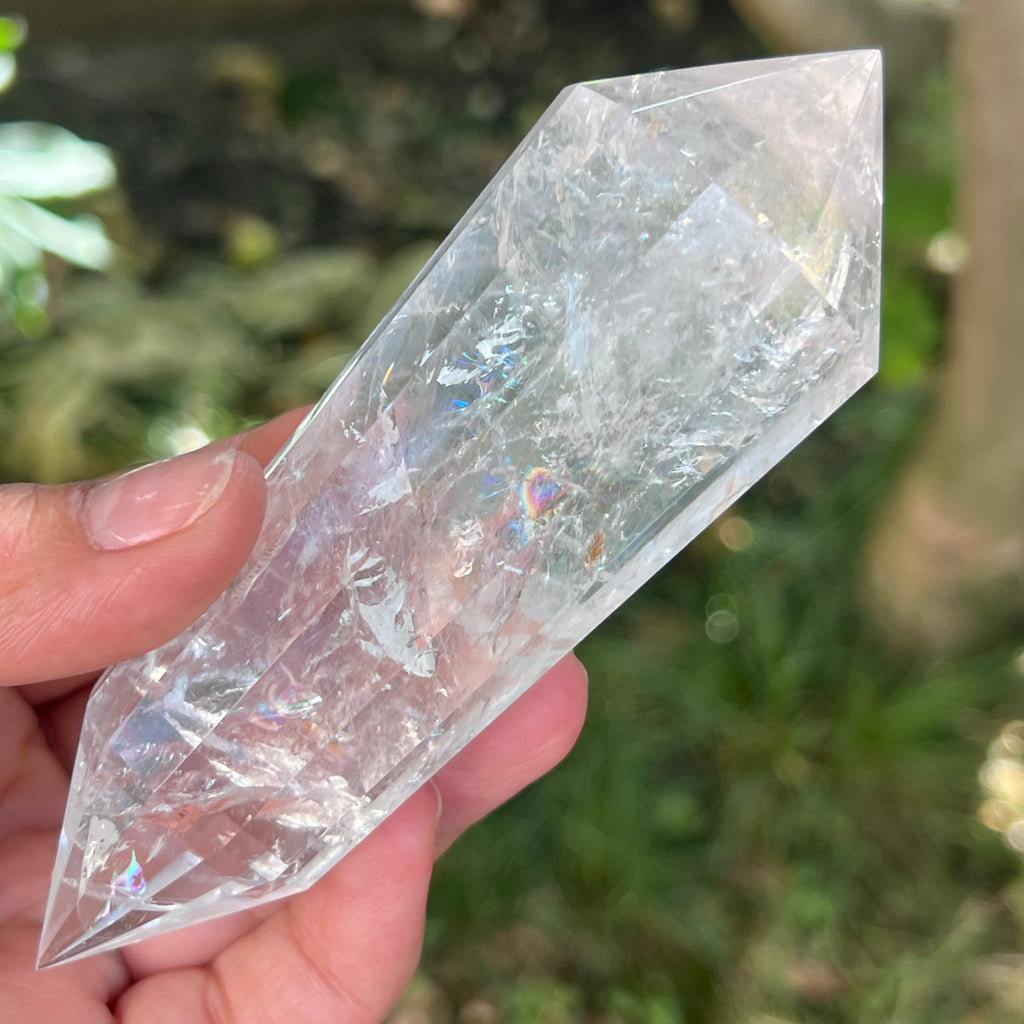 Bagheta cuart vogel, 12 fete, Brazilia model 33, pietre semipretioase - druzy.ro 4 
