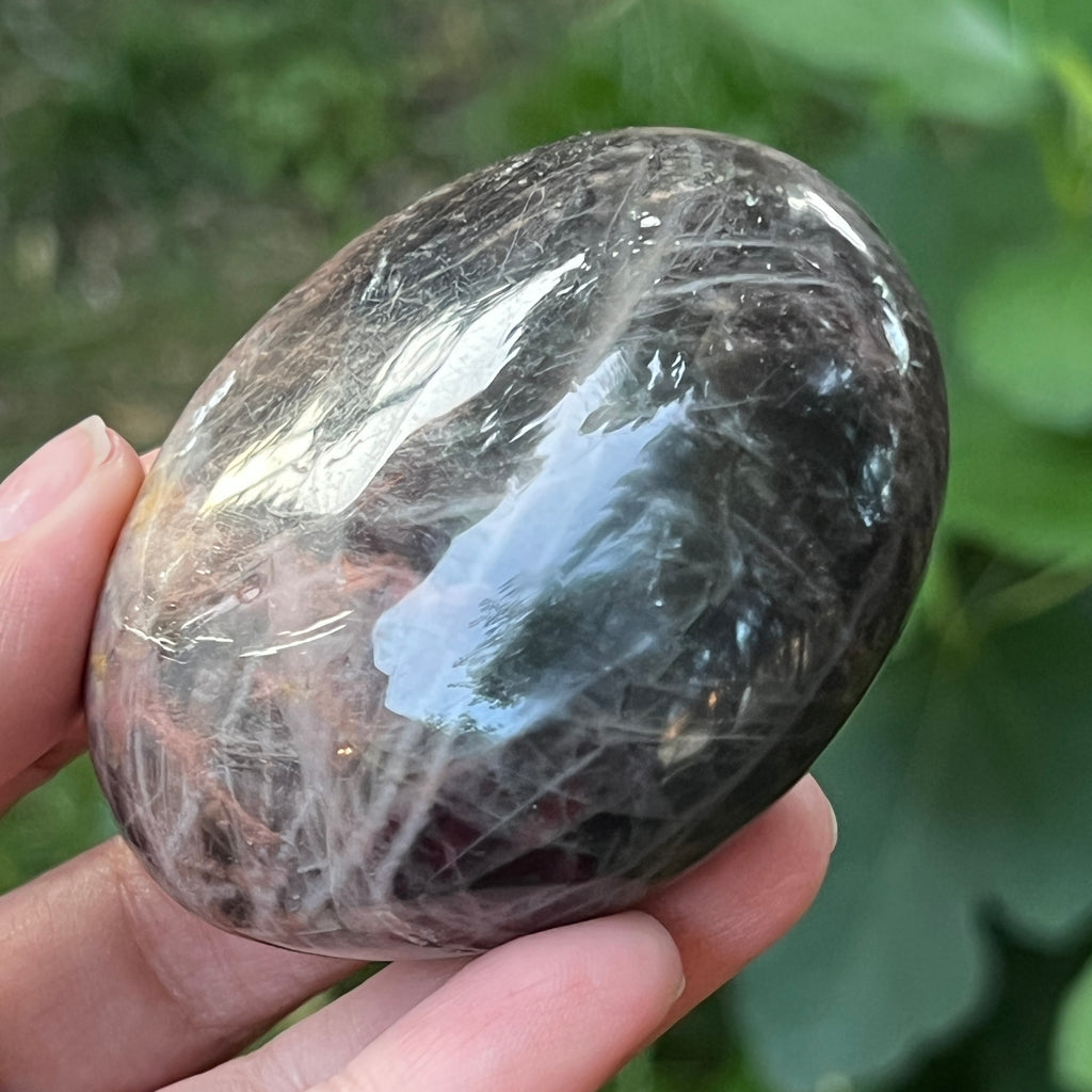 Palmstone piatra lunii somon gri | Model 9, pietre semipretioase - druzy.ro 3 