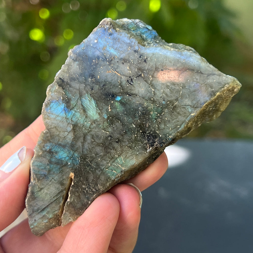 Labradorit piatra bruta polisata pe o fata m2, pietre semipretioase - druzy.ro 1 