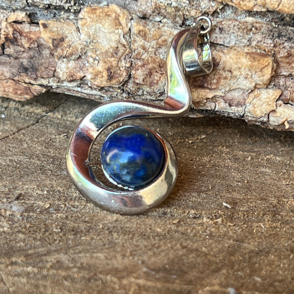 Pandantiv lapis lazuli Antique m2, pietre semipretioase - druzy.ro 2 