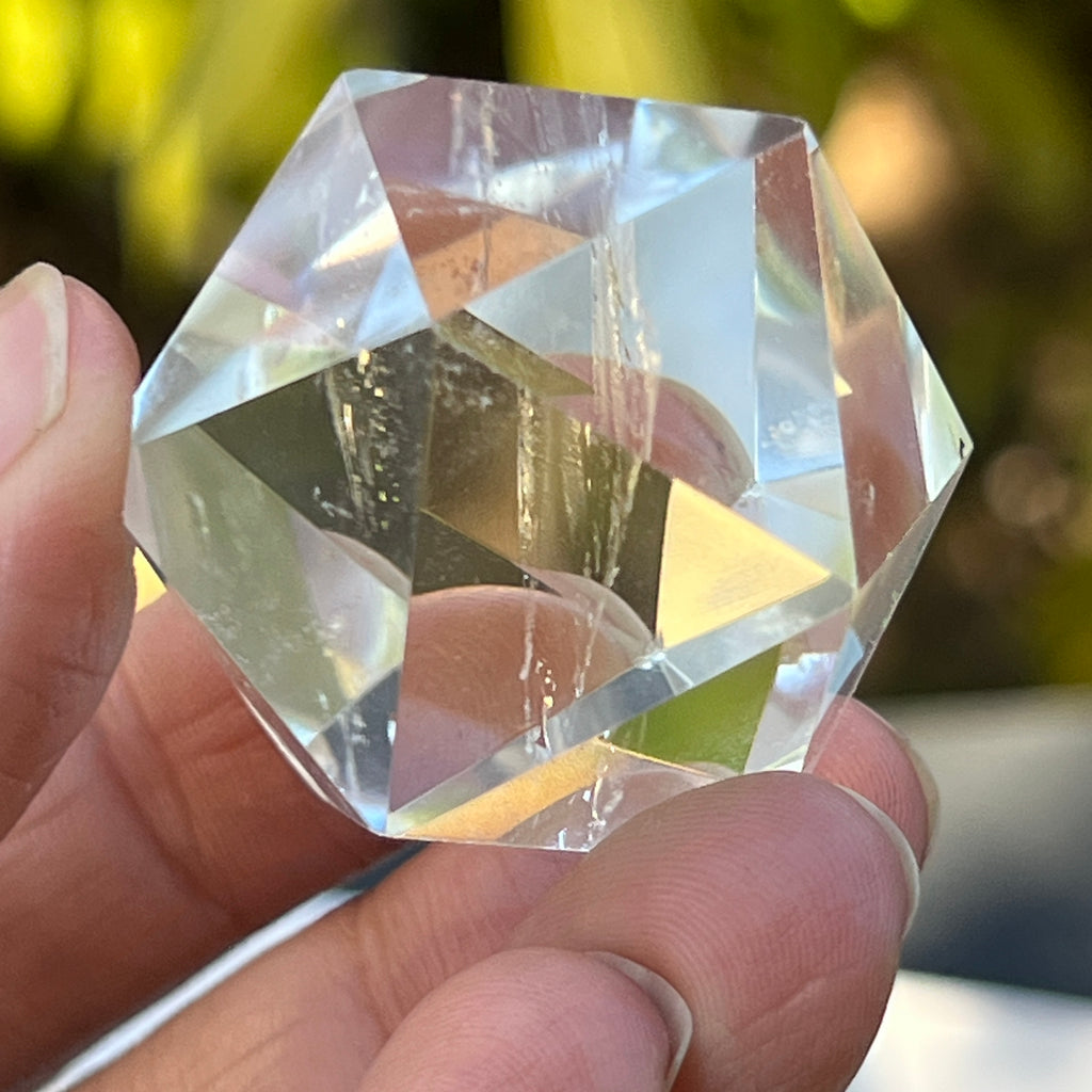 Icosaedru cuart incolor / cristal de stanca m9, pietre semipretioase - druzy.ro 4 