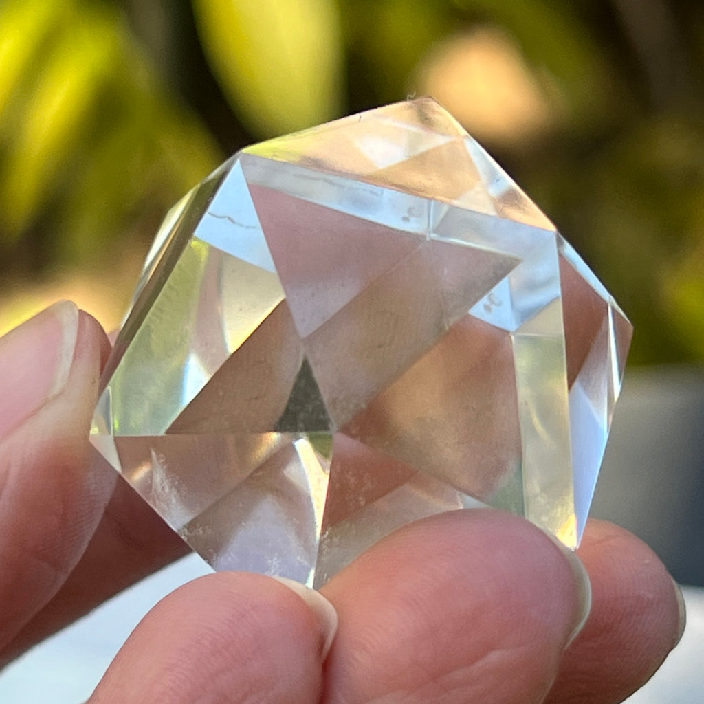Icosaedru cuart incolor / cristal de stanca m16, pietre semipretioase - druzy.ro 2 
