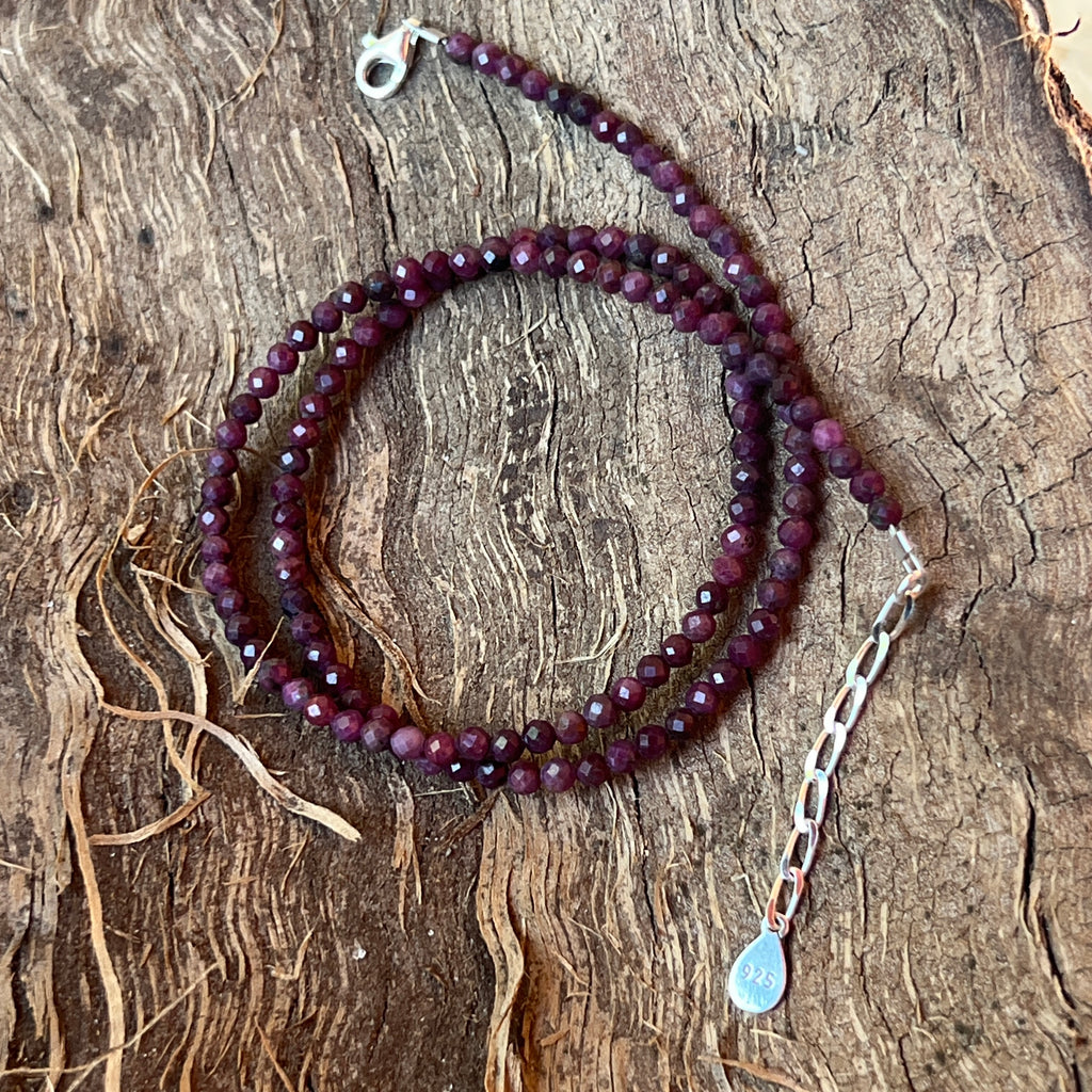Colier rubin Ruby#23, pietre semipretioase - druzy.ro 5 