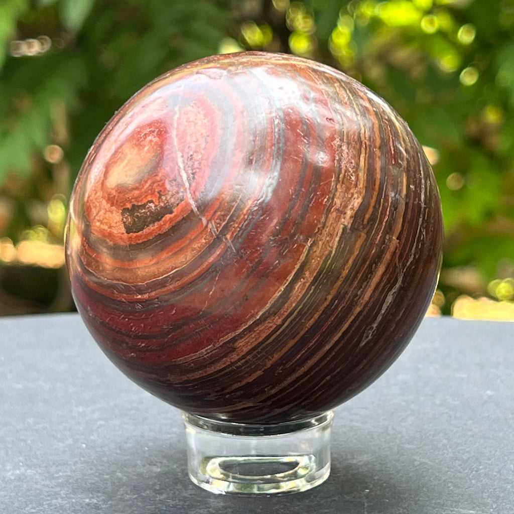 Sfera jasp rosu din Zimbabwe m2, pietre semipretioase - druzy.ro 2 